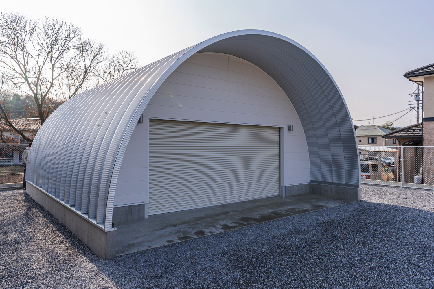 倉庫 スチールアーチ 間口8.0mm 奥行8.8mm 高さ4.6mm イメージ3