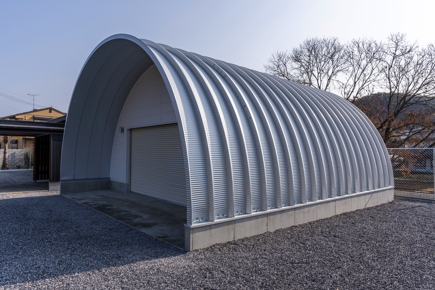 倉庫 スチールアーチ 間口8.0mm 奥行8.8mm 高さ4.6mm イメージ5