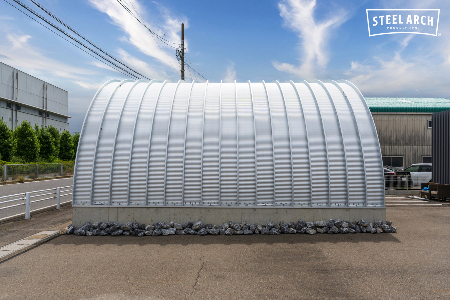 倉庫 スチールアーチ 間口8.0mm 奥行7.9mm 高さ4.0mm イメージ12