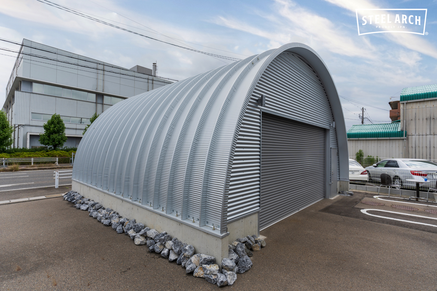 倉庫 スチールアーチ 間口8.0mm 奥行7.9mm 高さ4.0mm イメージ7