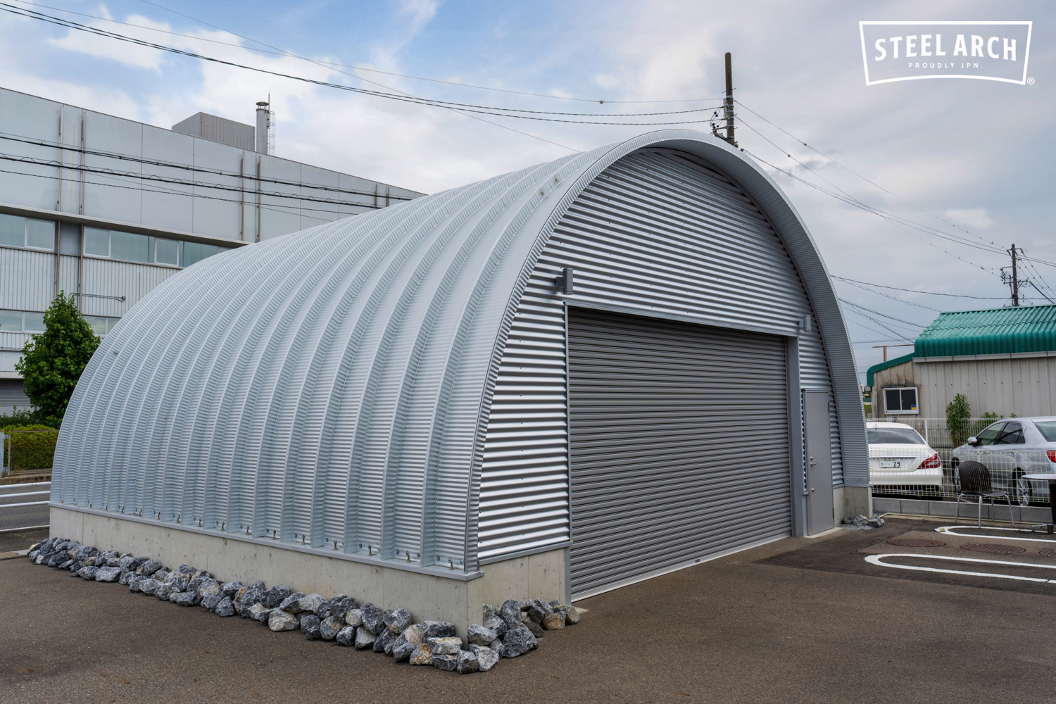 倉庫 スチールアーチ 間口8.0mm 奥行7.9mm 高さ4.0mm イメージ9