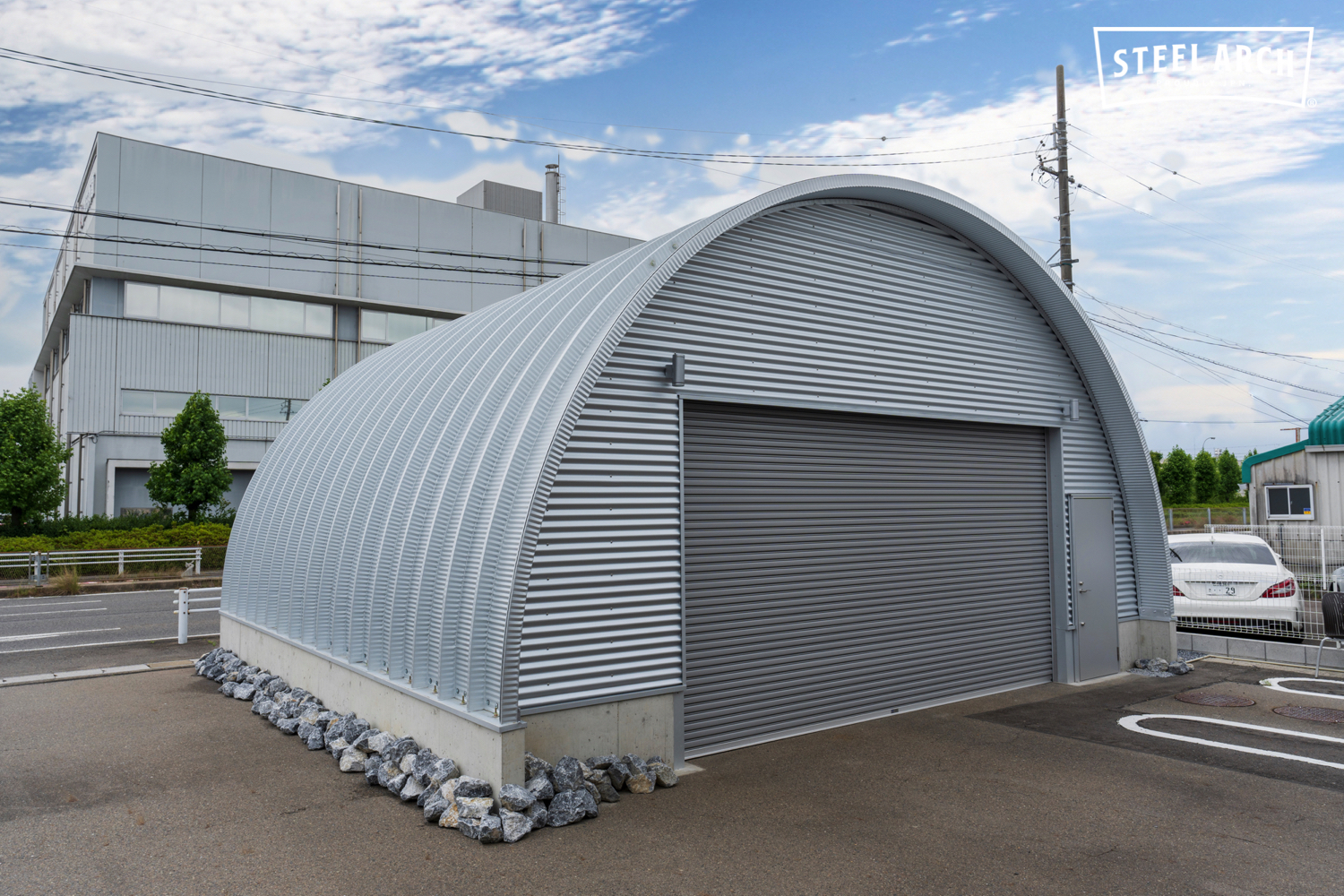 倉庫 スチールアーチ 間口8.0mm 奥行7.9mm 高さ4.0mm イメージ4