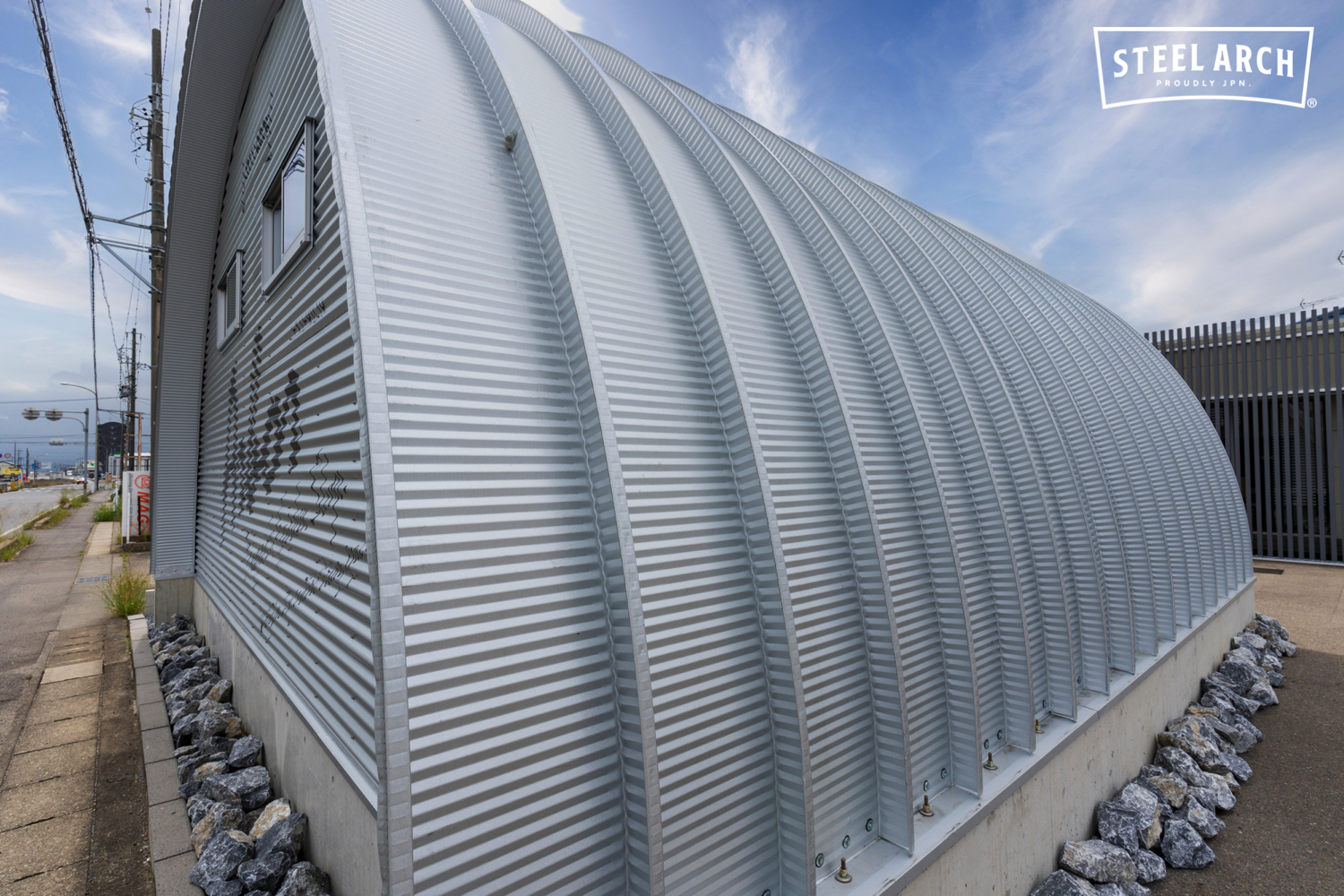 倉庫 スチールアーチ 間口8.0mm 奥行7.9mm 高さ4.0mm イメージ14