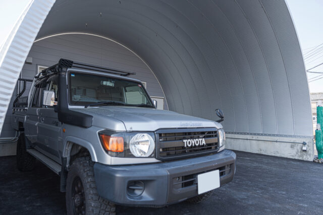 倉庫・作業場 スチールアーチ 間口7.0m 奥行16m 庇奥行き5.6m イメージ9