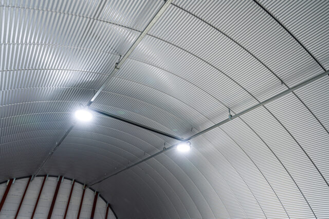 倉庫・作業場 スチールアーチ 間口7.0m 奥行16m 庇奥行き5.6m イメージ7