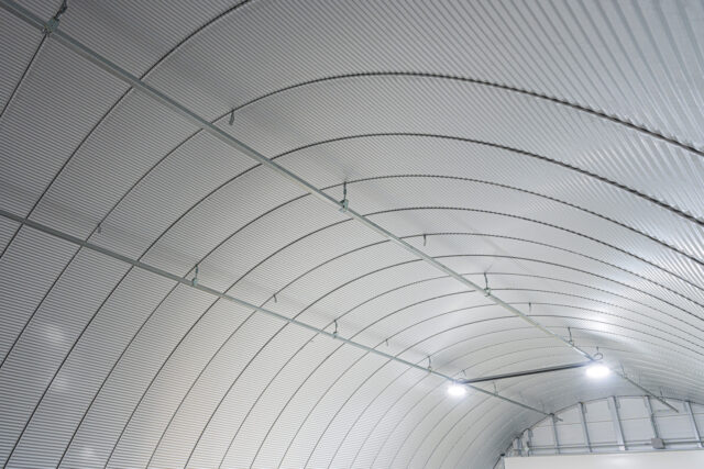 倉庫・作業場 スチールアーチ 間口7.0m 奥行16m 庇奥行き5.6m イメージ8