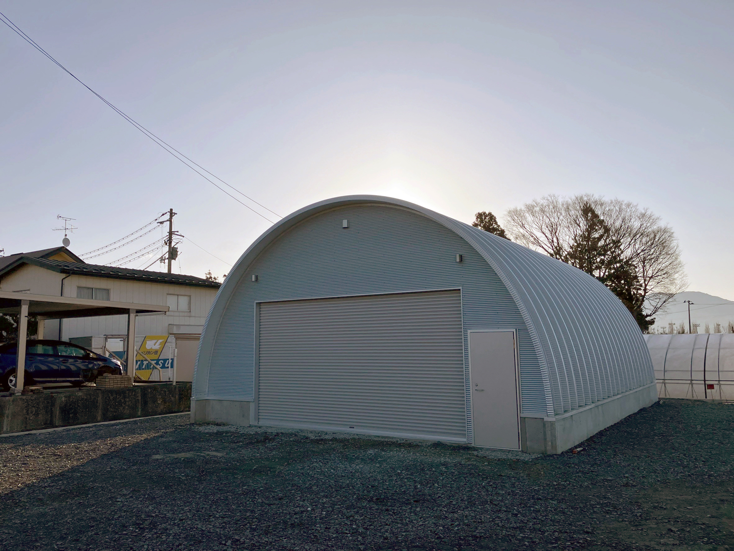 倉庫 スチールアーチ 間口8.0m 奥行10.23m イメージ5