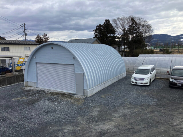 倉庫 スチールアーチ 間口8.0m 奥行10.23m イメージ1