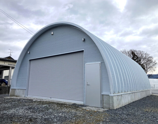 倉庫 スチールアーチ 間口8.0m 奥行10.23m イメージ2