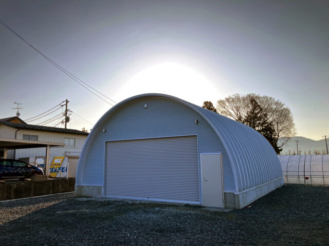 倉庫 スチールアーチ 間口8.0m 奥行10.23m イメージ4