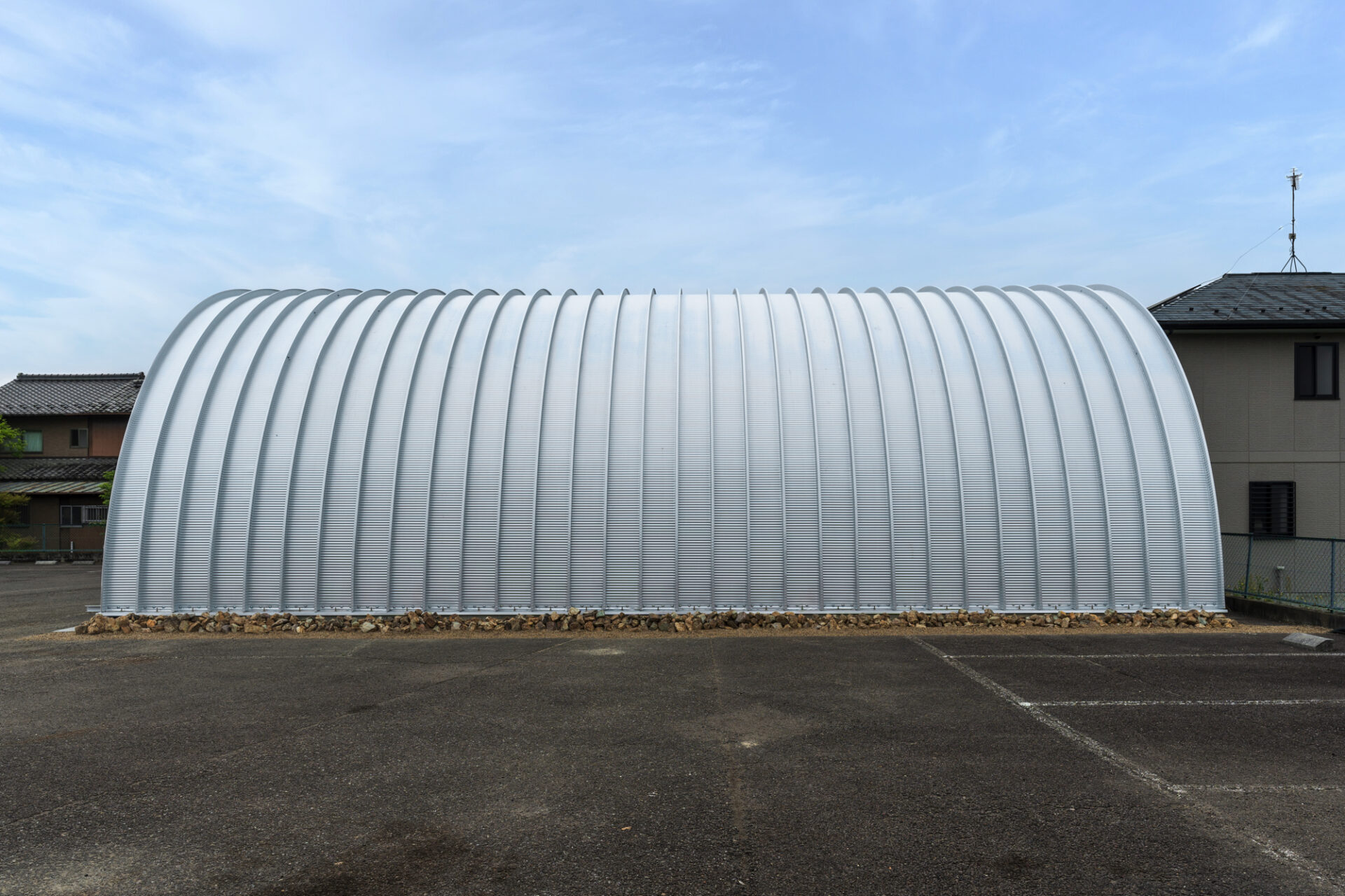 作業場・倉庫 スチールアーチ 間口10m 奥行14.4m 最高高さ5.3m イメージ11