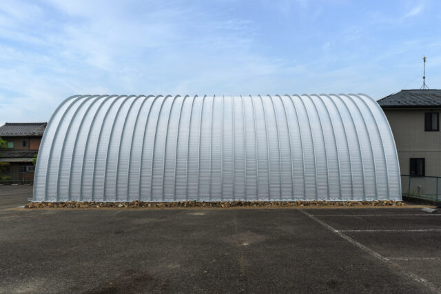 作業場・倉庫 スチールアーチ 間口10m 奥行14.4m 最高高さ5.3m イメージ11