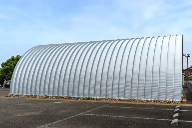 作業場・倉庫 スチールアーチ 間口10m 奥行14.4m 最高高さ5.3m イメージ12