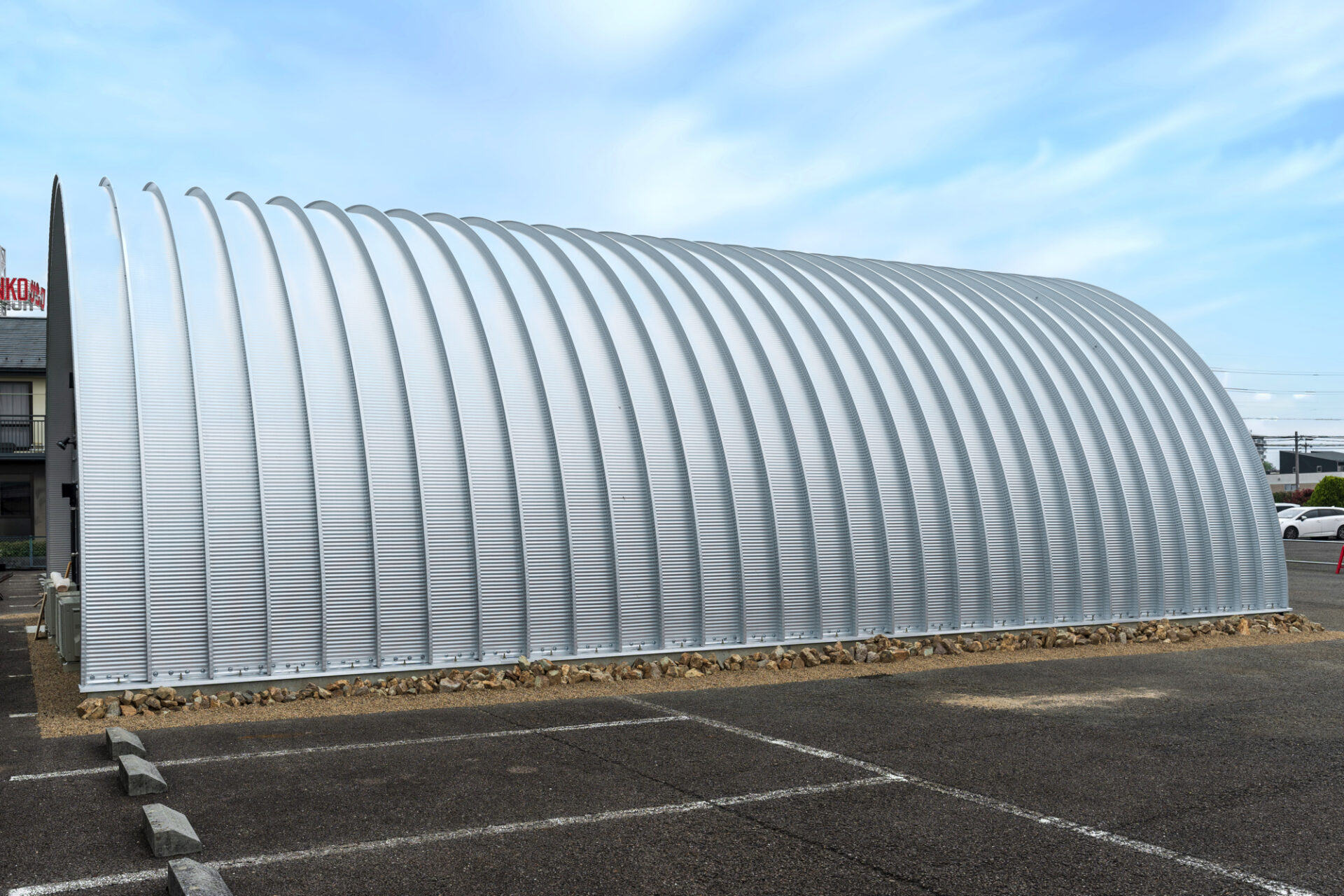 作業場・倉庫 スチールアーチ 間口10m 奥行14.4m 最高高さ5.3m イメージ14