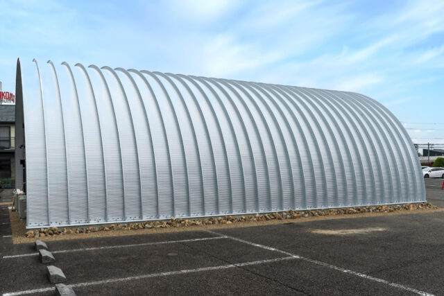 作業場・倉庫 スチールアーチ 間口10m 奥行14.4m 最高高さ5.3m イメージ14