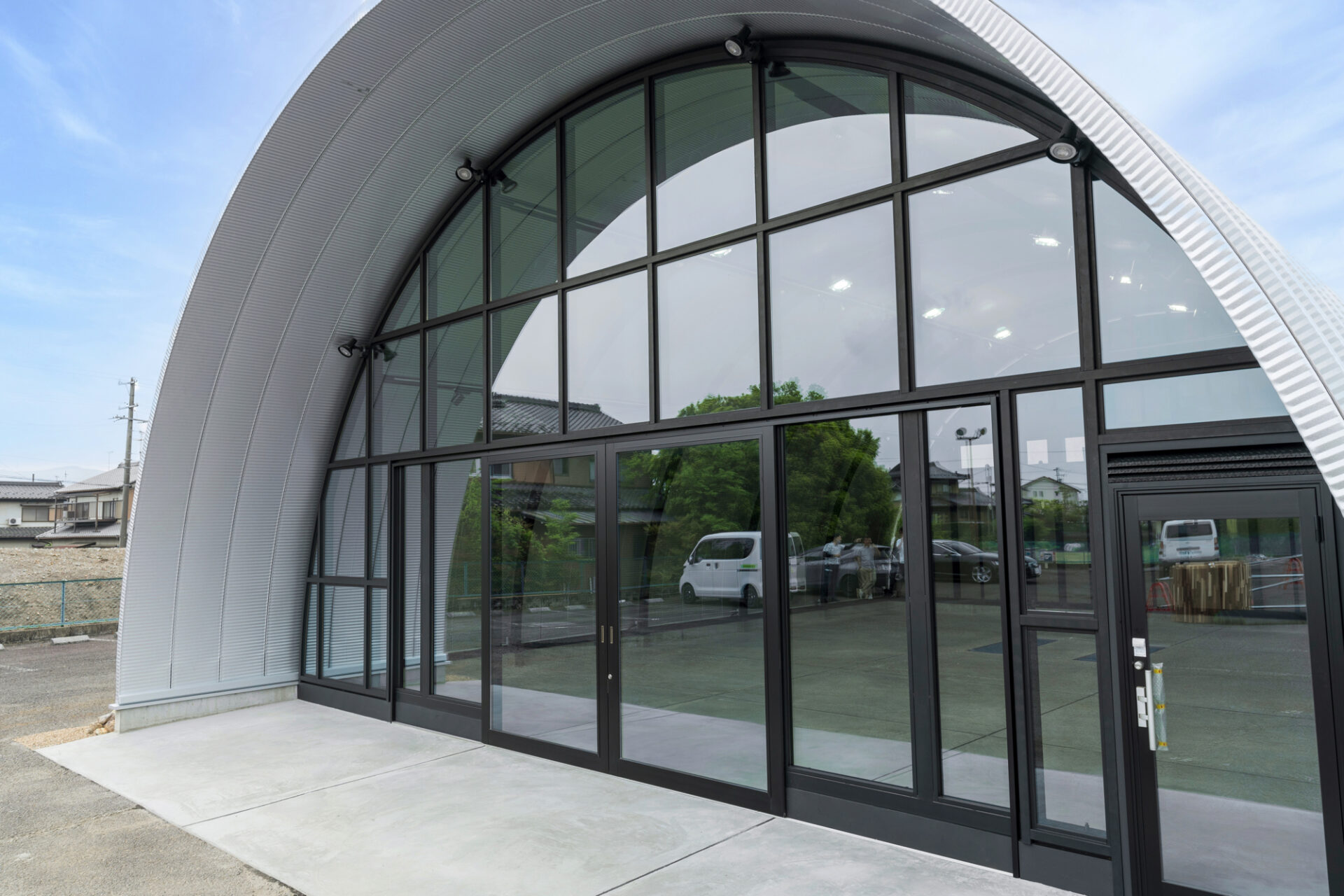 作業場・倉庫 スチールアーチ 間口10m 奥行14.4m 最高高さ5.3m イメージ16