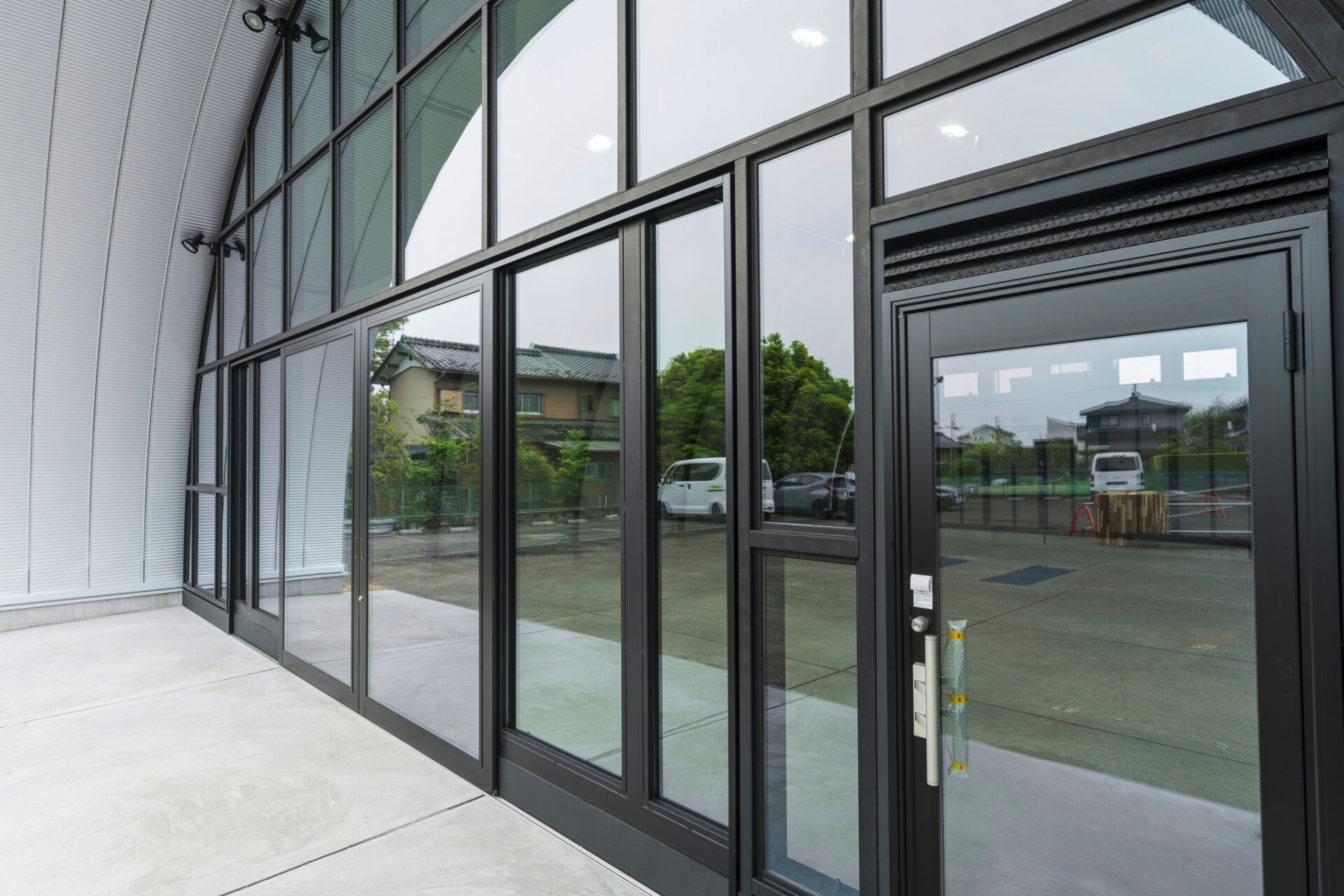 作業場・倉庫 スチールアーチ 間口10m 奥行14.4m 最高高さ5.3m イメージ18