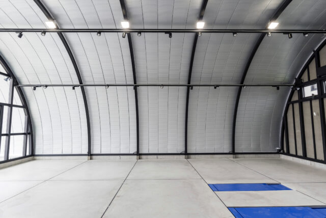 作業場・倉庫 スチールアーチ 間口10m 奥行14.4m 最高高さ5.3m イメージ7