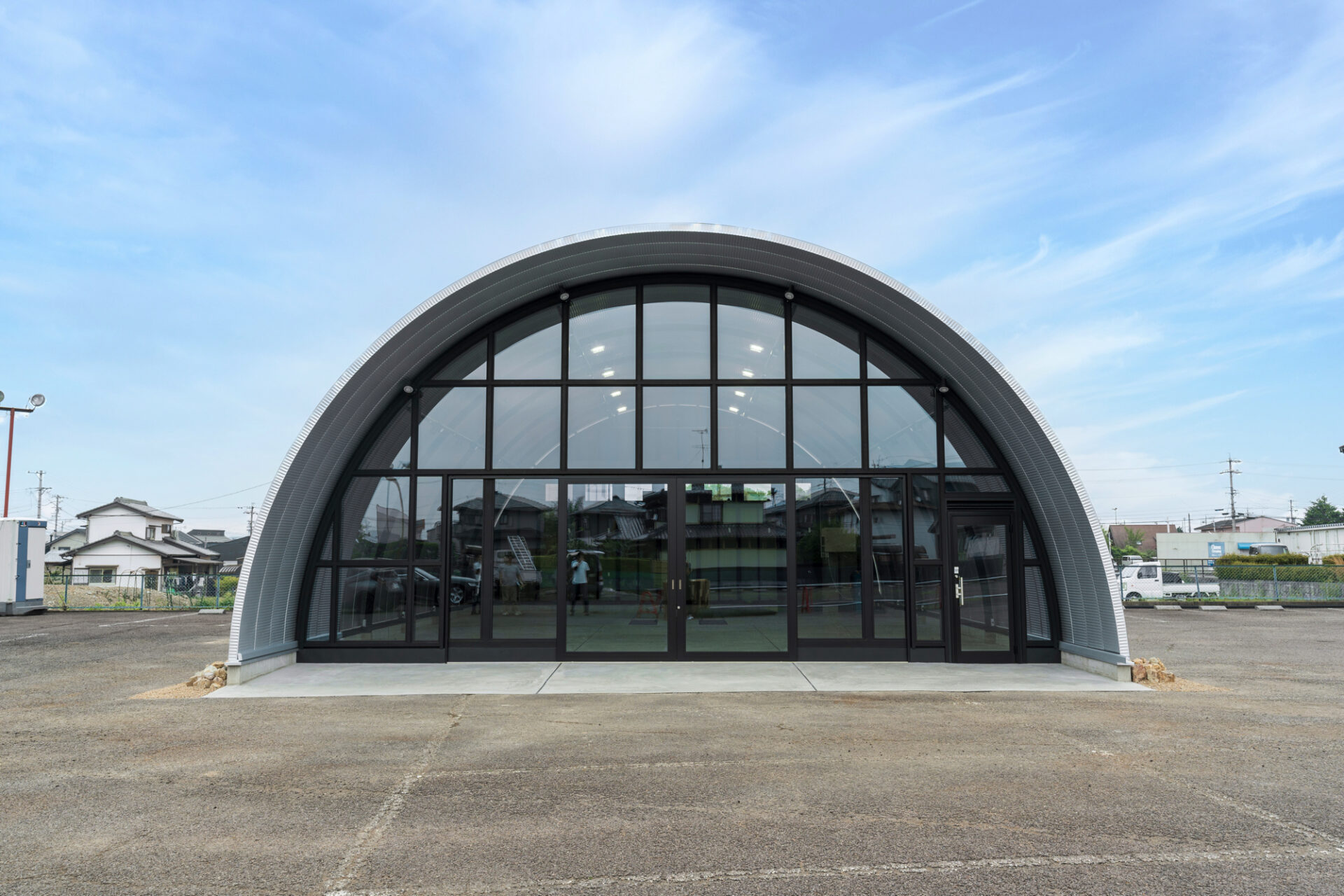 作業場・倉庫 スチールアーチ 間口10m 奥行14.4m 最高高さ5.3m イメージ3