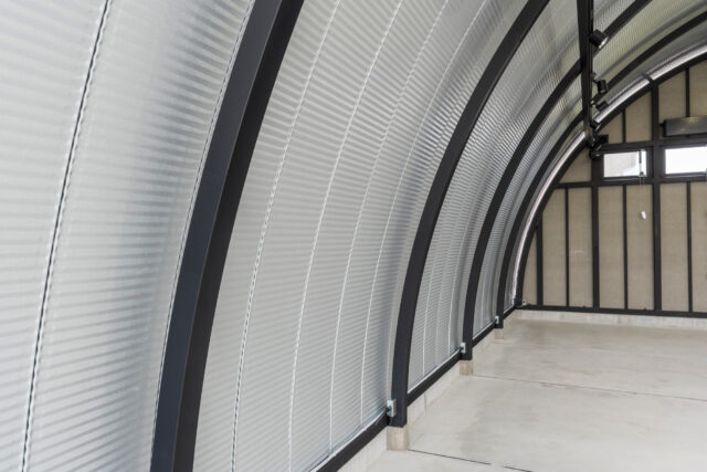 作業場・倉庫 スチールアーチ 間口10m 奥行14.4m 最高高さ5.3m イメージ15