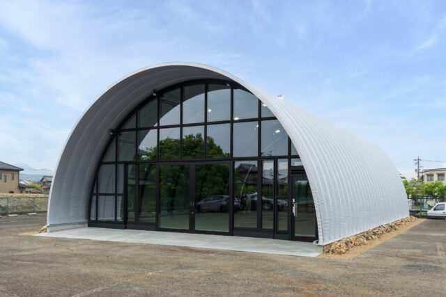 作業場・倉庫 スチールアーチ 間口10m 奥行14.4m 最高高さ5.3m イメージ5