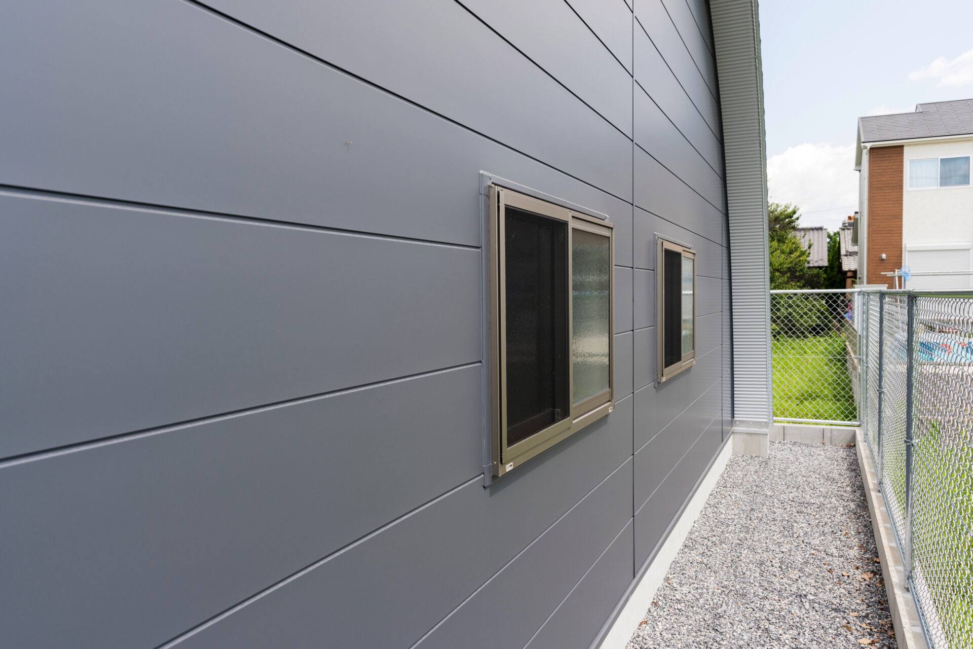 倉庫・作業場 スチールアーチ 間口8.8m 奥行13.0m 最高高さ4.8m イメージ10