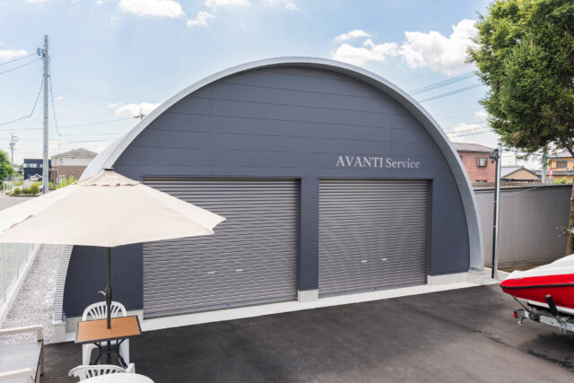 倉庫・作業場 スチールアーチ 間口8.8m 奥行13.0m 最高高さ4.8m イメージ3