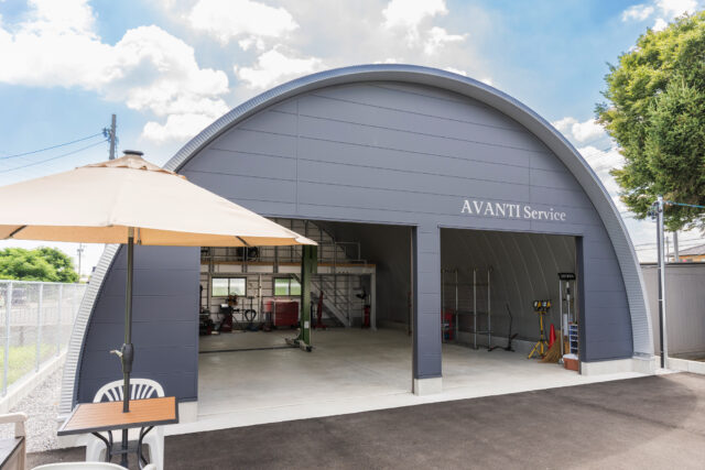 倉庫・作業場 スチールアーチ 間口8.8m 奥行13.0m 最高高さ4.8m イメージ4