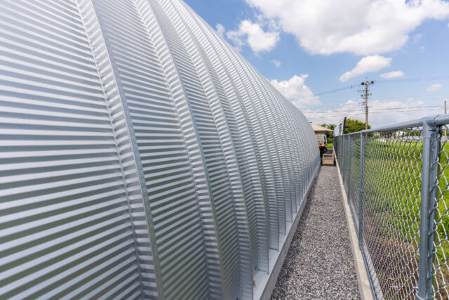 倉庫・作業場 スチールアーチ 間口8.8m 奥行13.0m 最高高さ4.8m イメージ7