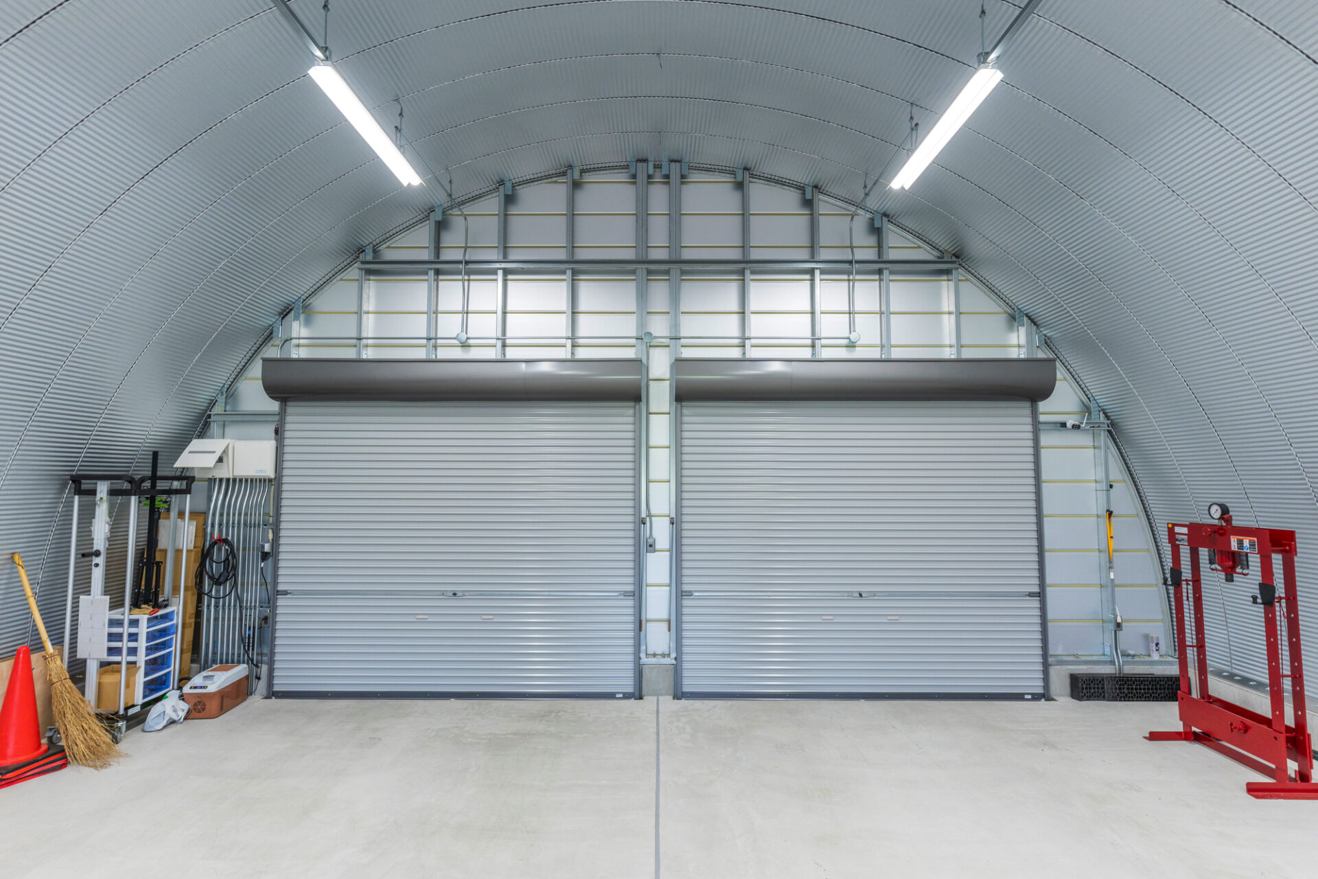 倉庫・作業場 スチールアーチ 間口8.8m 奥行13.0m 最高高さ4.8m イメージ10