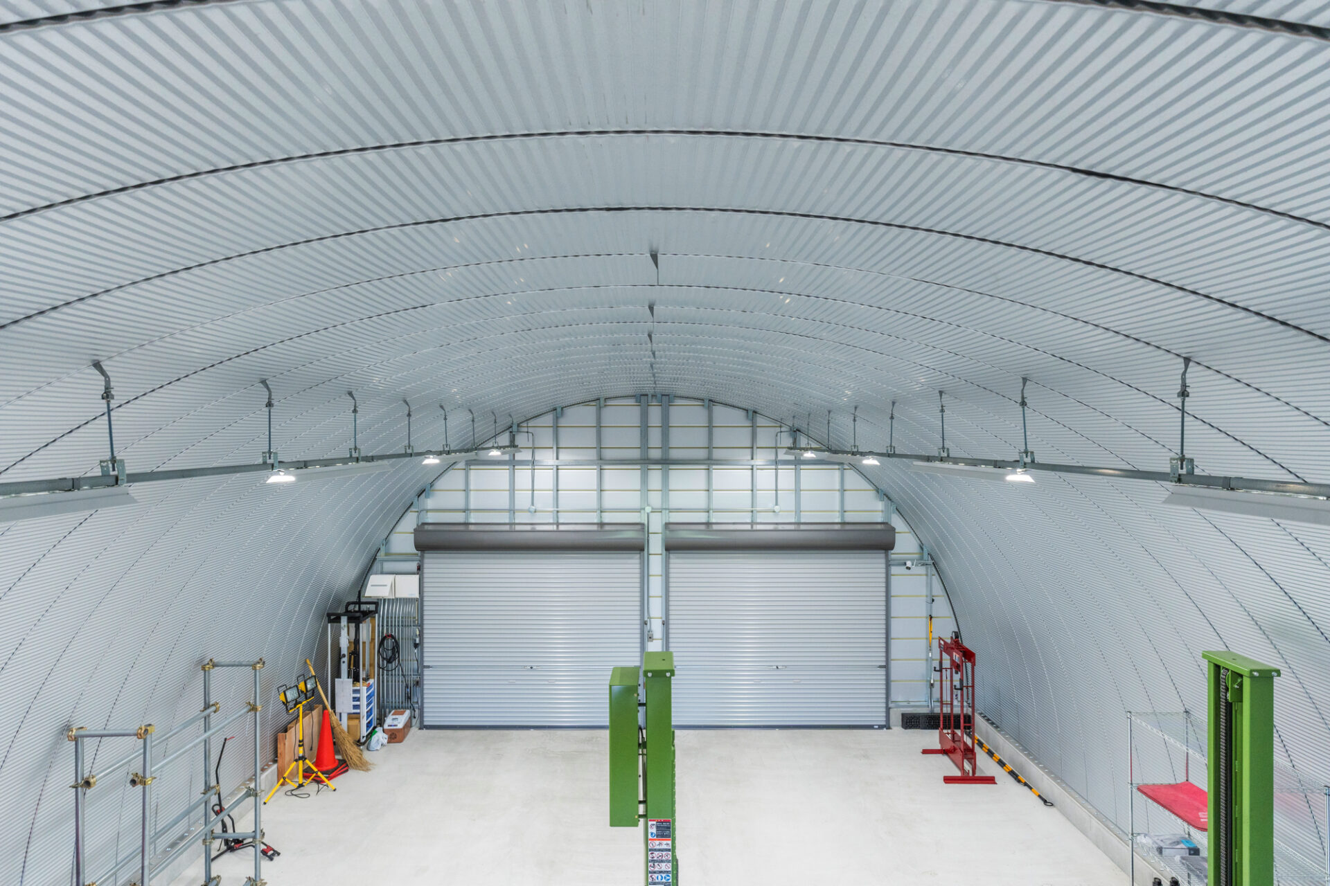 倉庫・作業場 スチールアーチ 間口8.8m 奥行13.0m 最高高さ4.8m イメージ7