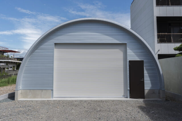 倉庫 スチールアーチ 間口7.5m 奥行13m イメージ1