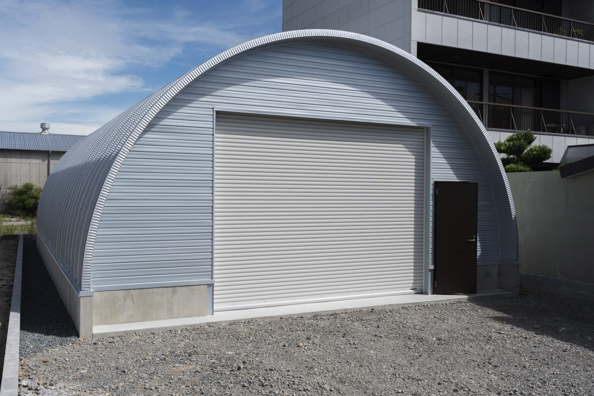 倉庫 スチールアーチ 間口7.5m 奥行13m イメージ3