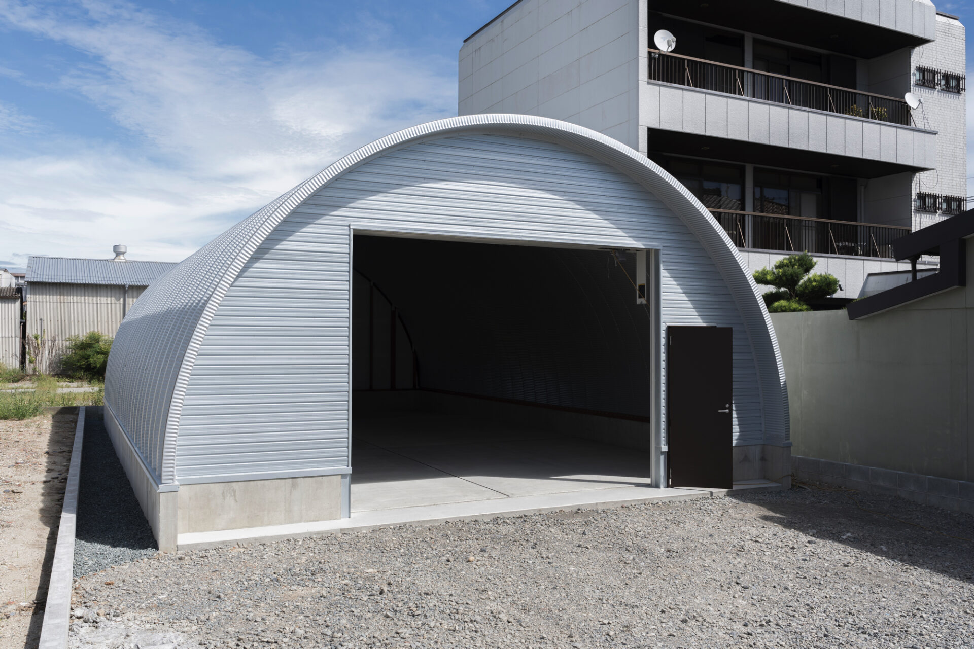 倉庫 スチールアーチ 間口7.5m 奥行13m イメージ4