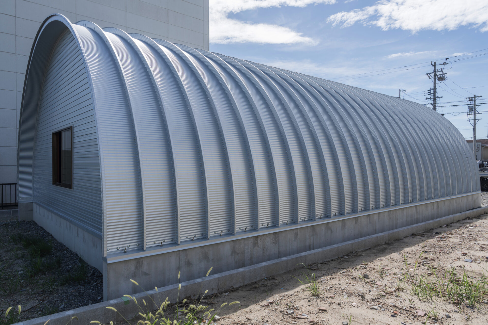 倉庫 スチールアーチ 間口7.5m 奥行13m イメージ6