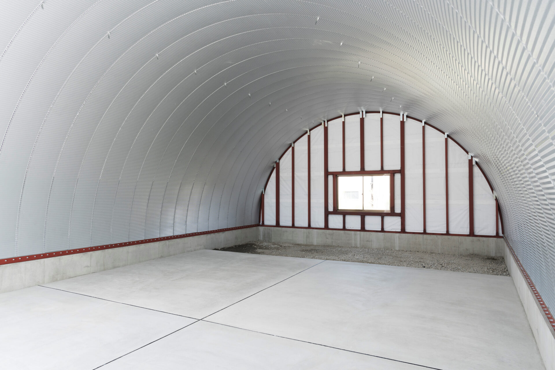 倉庫 スチールアーチ 間口7.5m 奥行13m イメージ4