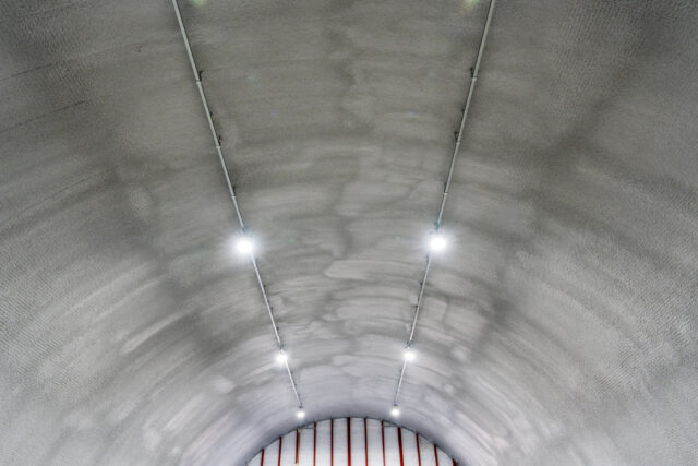 倉庫2棟 スチールアーチ 間口10.0m 奥行20.0m 最高高さ5.6m イメージ7