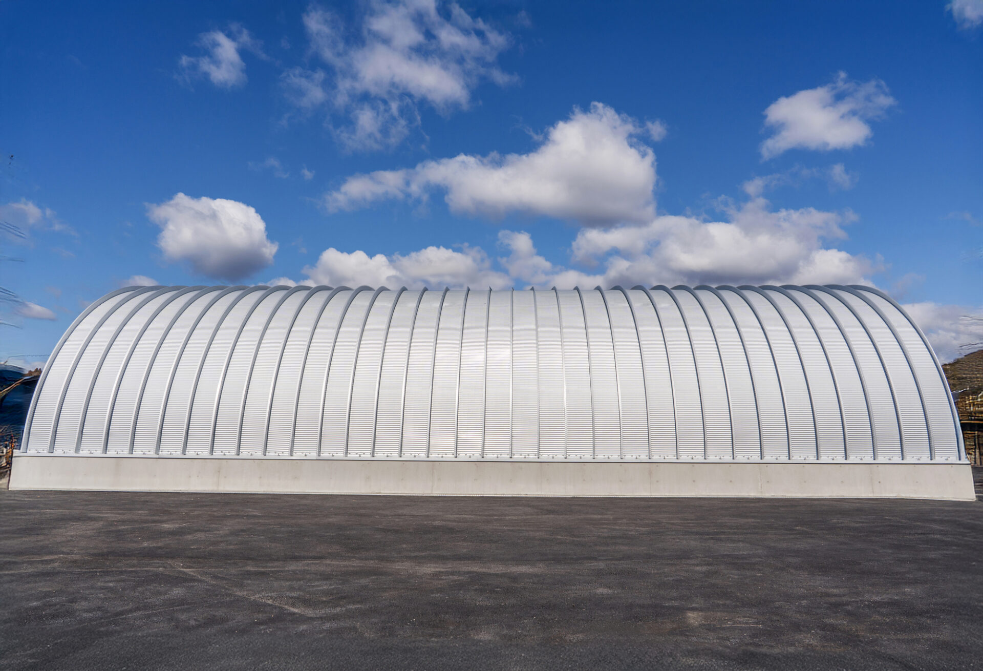 倉庫 スチールアーチ 間口7.5m 奥行15.8m 高さ4.35m イメージ10