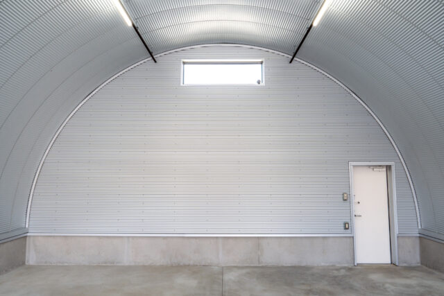 倉庫 スチールアーチ 間口7.5m 奥行15.8m 高さ4.35m イメージ7