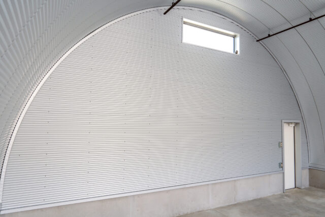 倉庫 スチールアーチ 間口7.5m 奥行15.8m 高さ4.35m イメージ8