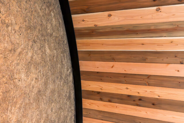 大阪の倉庫兼ガレージ建設 鉄と木が調和するスチールアーチ イメージ27